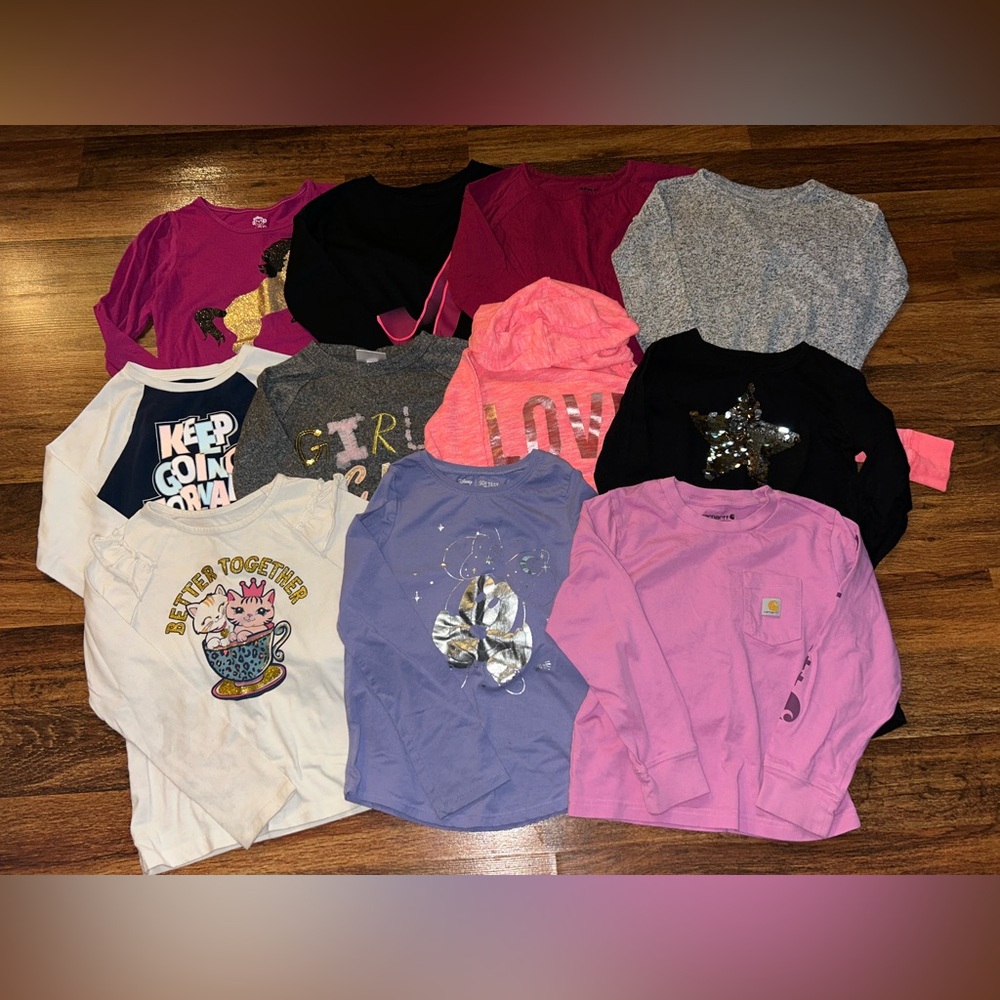 Girls Long Sleeve Shirt Bundle